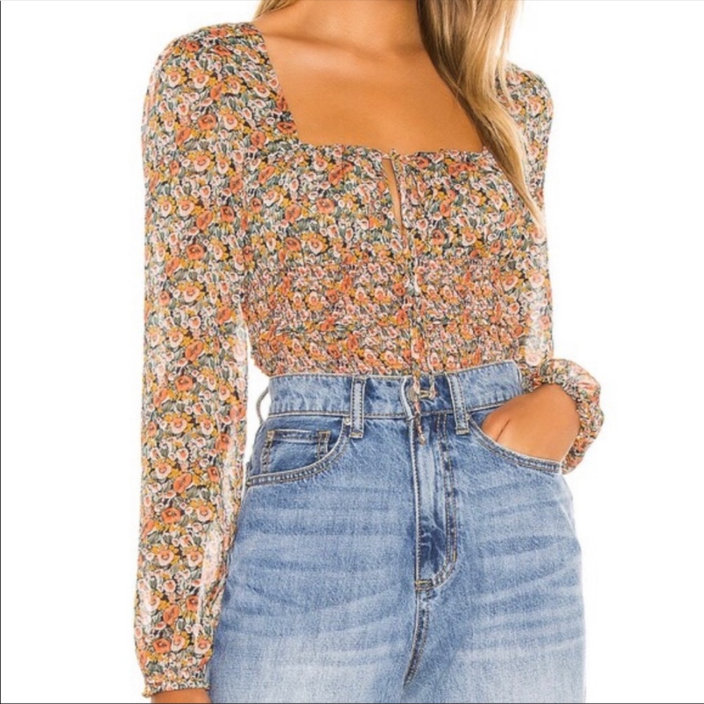 fleetwood floral minkpink blouse